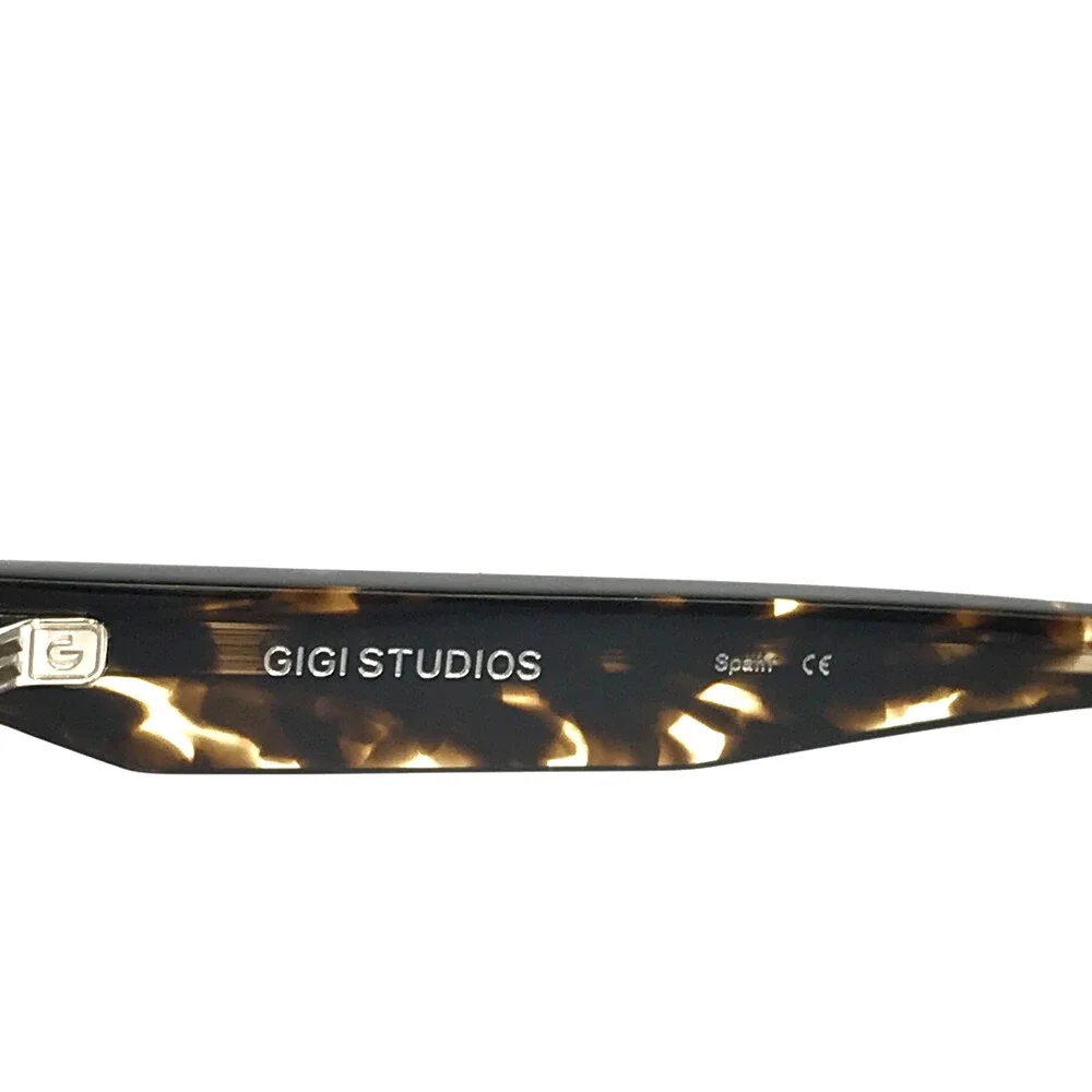 Gigi Studios Eyeglasses Frames ANDY GS1002/07O Black Tortoise Cat Eye 56-17-140
